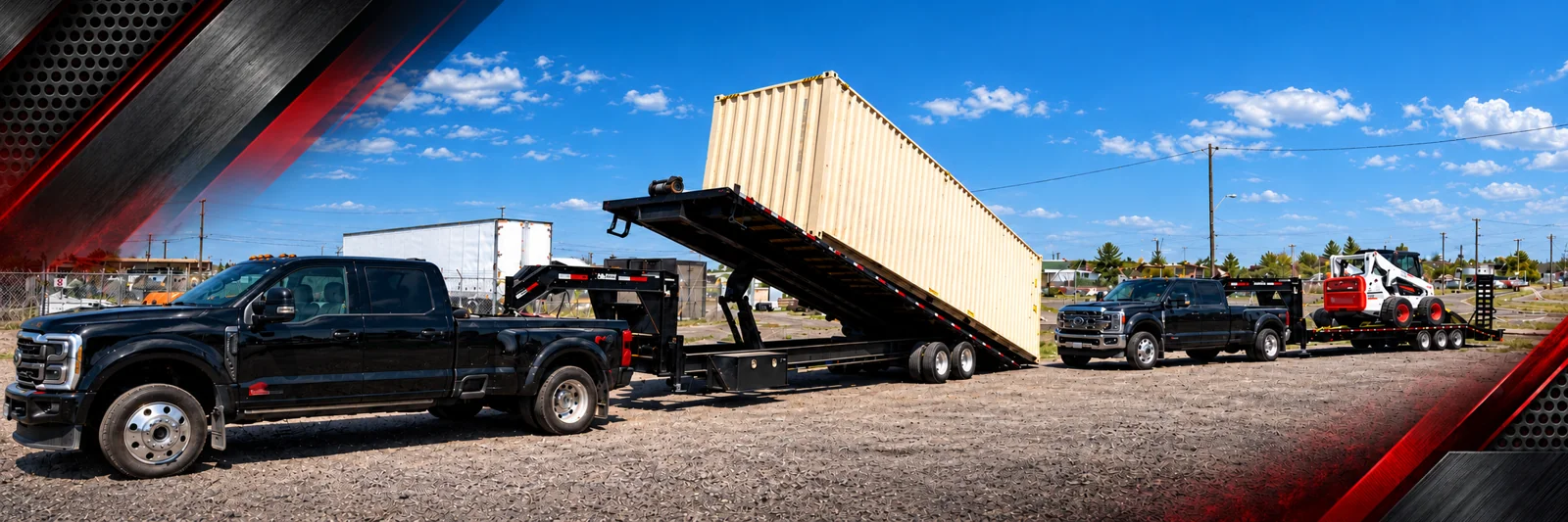 Derkson container delivery and equipment hauling