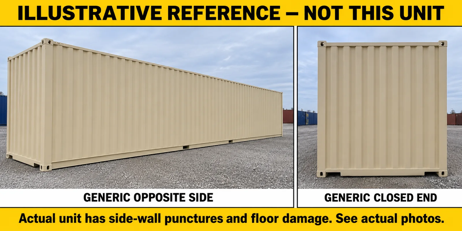 40 FT High Cube Container — Single-Trip / Damaged — ONE & GONE — photo 7