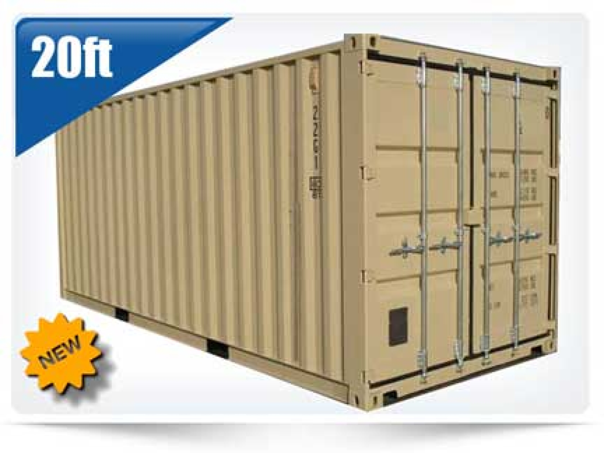 New Single-Trip 20 ft DC Shipping Container