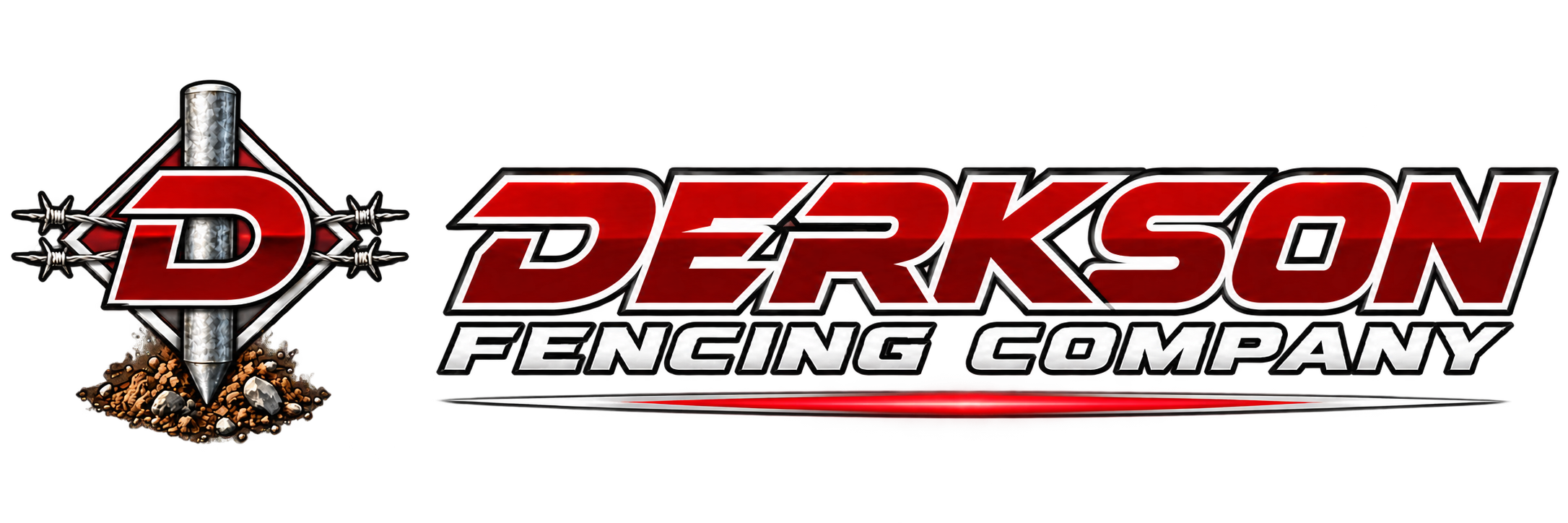 Derkson Fencing Company — approved logo